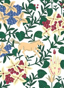Coordonne Carta da parati Neo-Flowery - White