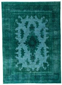 Kerman Tappeto persiano 400 x 290 Verde (Iran) Annodato A Mano