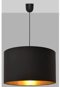 Lampadario su corda ALBA 1xE27/15W/230V d. 45 cm nero/oro