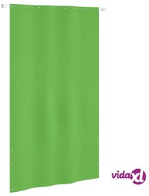 vidaXL Paravento per Balcone Verde Chiaro 140x240 cm in Tessuto Oxford
