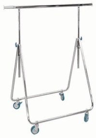 Stender appendiabiti ad altezza regolabile con ruote L 85 x P 70 x H 95 cm