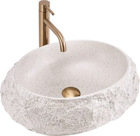 Lavabo da appoggio Rea Mika Beige