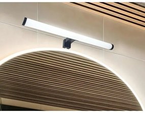 Illuminazione LED per specchio da bagno, 10 W, 230 V, 45 cm, IP44, nero