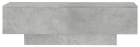 Tavolino salotto grigio cemento 100x49,5x31cm legno multistrato