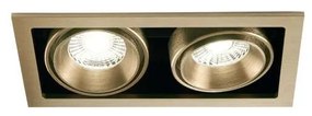 Light Point - Ghost 2 Spot a Incasso 2x6W 2700/3000K Brass LIGHT-POINT