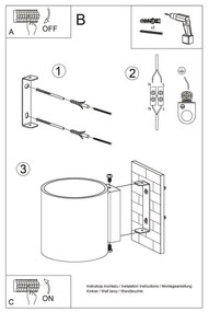 Brilagi -  Applique a LED FRIDA 1xG9/3,5W/230V calcestruzzo