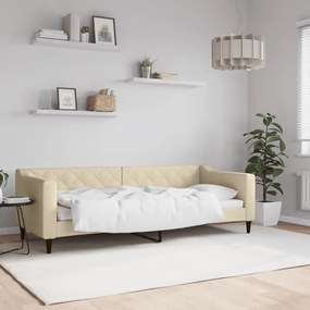 Letto Da Giorno Crema 80x200 Cm İn Tessuto /