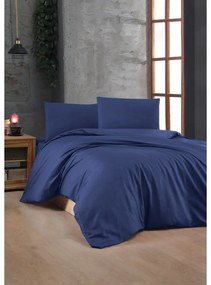 Biancheria da letto in blu scuro in cotone renforcé per letto matrimoniale 200x200 cm – Mijolnir