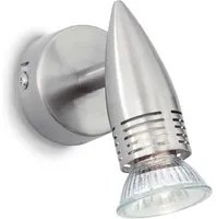 Lampada da parete nickel L 60 x H 110 x P 110 mm