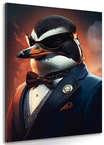 Quadro su tela – Gangster animale pinguino