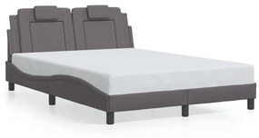 Giroletto Con Luci Led Grigio 120x200 Cm İn Similpelle /