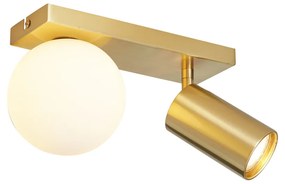 Plafoniera moderna in ottone a 2 luci regolabile - Lesly