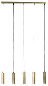 Lampada a sospensione moderna bronzo 5 luci - Jeana