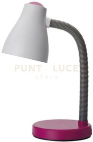 Lampada da tavolo in plastica rosa toy 1 luce attacco e27 h.42cm in...