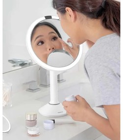 Specchio per make-up con illuminazione/con ingrandimento (5x) ø 20 cm Sensor Trio – simplehuman