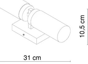 Globo 7816 - Applique da bagno SPACE 2xE14/40W/230V IP44