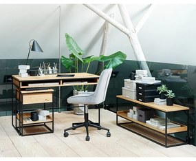 Sedia da lavoro grigia Milton - Unique Furniture