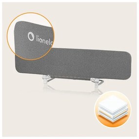 Lionelo - Barriera di sicurezza per letti LORA XL grigio scuro