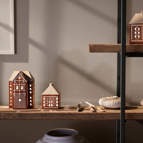 Portacandela in ceramica per lumino Gingerbread Lighthouse – Kähler Design