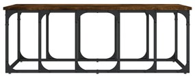 Tavolino da Salotto Rovere Fumo 100x50x35,5cm Legno Multistrato