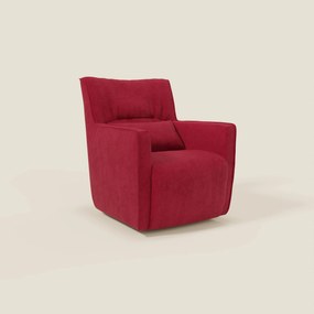 Tulla Poltrona girevole in tessuto impermeabile T02 rosso