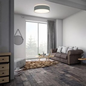Plafoniera 2xE27/40W/230V Ø 38 cm grigia