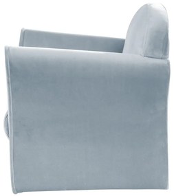 Sedia per bambini in velluto azzurro Lil Sofa - Roba