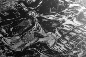 Quadro su tela – Teschio artistico in bianco e nero