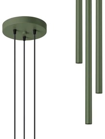 Sollux SL.1521 - Lampadario a sospensione con filo PASTELO 3xG9/8W/230V verde