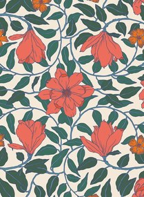 Tenue de Ville Tapete Magnolia - Tangerine