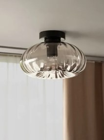 Osram - Plafoniera DECOR SMOKE 1xE27/12W/230V Ø 28 cm nero/grigio fumé