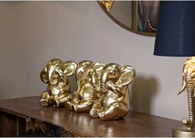 Elefante Non Vedo/Non Sento/ Non Parlo Set 3 Pz Cm Ø 15,5X20,5