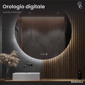 Specchio asimmetrico con luce LED G4