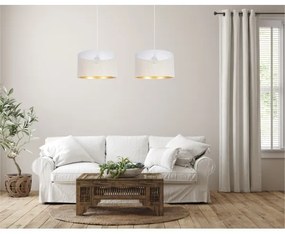 Lampadario a sospensione con filo ALDO 2xE27/60W/230V bianco