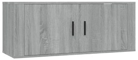 Set di Mobili Porta TV 6 pz Grigio Sonoma in Legno Multistrato