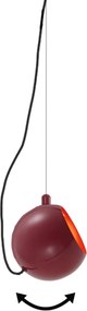 Design hanglamp rood voor railsysteem 1-fase - Slimline Sara