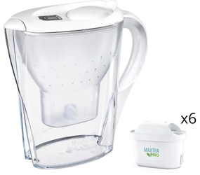 Caraffa filtrante 2,4 L Marella Brita con 6 filtri Maxtra Pro All in 1