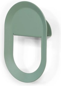 Gancio da parete verde polveroso in acciaio Coucou – Spinder Design