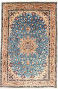 Tabriz Tappeto 300x200 Blu (Iran) Annodato A Mano