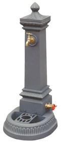 Fontana a colonna Milano con raccordi in ghisa H 88 cm, 37 x 42 cm