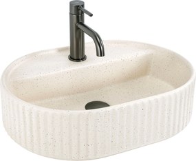 Lavabo da appoggio Rea Marcela 50 Vanilla