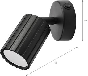 Brilagi - Spot da parete CRISPINA 1xGU10/10W/230V nero