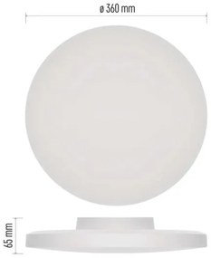Plafoniera LED da bagno LED/18W/230V 3000/4000/5700K IP55 bianco