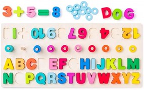 Lavagna Didattica con Conteggi, Lettere e Numeri