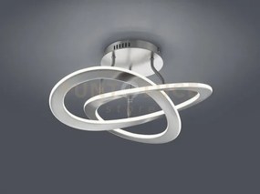 Oakland plafoniera led 40w 5200lm, 3000k acciaio satinato dimmerabi...