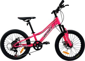 Bicicletta Mountain Bike per Bambini Unisex 20" MTB Phoenix 7V in Acciaio Fucsia...