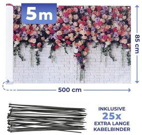 Schermo da balcone 500x85 cm Roses - Maximex