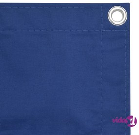 vidaXL Paravento da Balcone Blu 120x300 cm in Tessuto Oxford