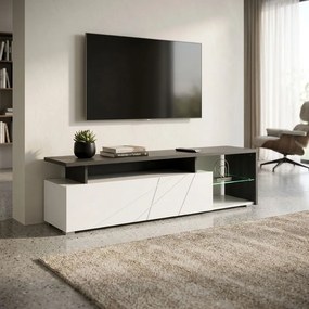 MISTIE - porta tv anta decorata moderno minimal in legno