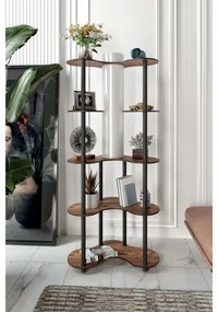 Lampada da terra con ripiani 1xE27/40W/230V 150 cm nero/marrone